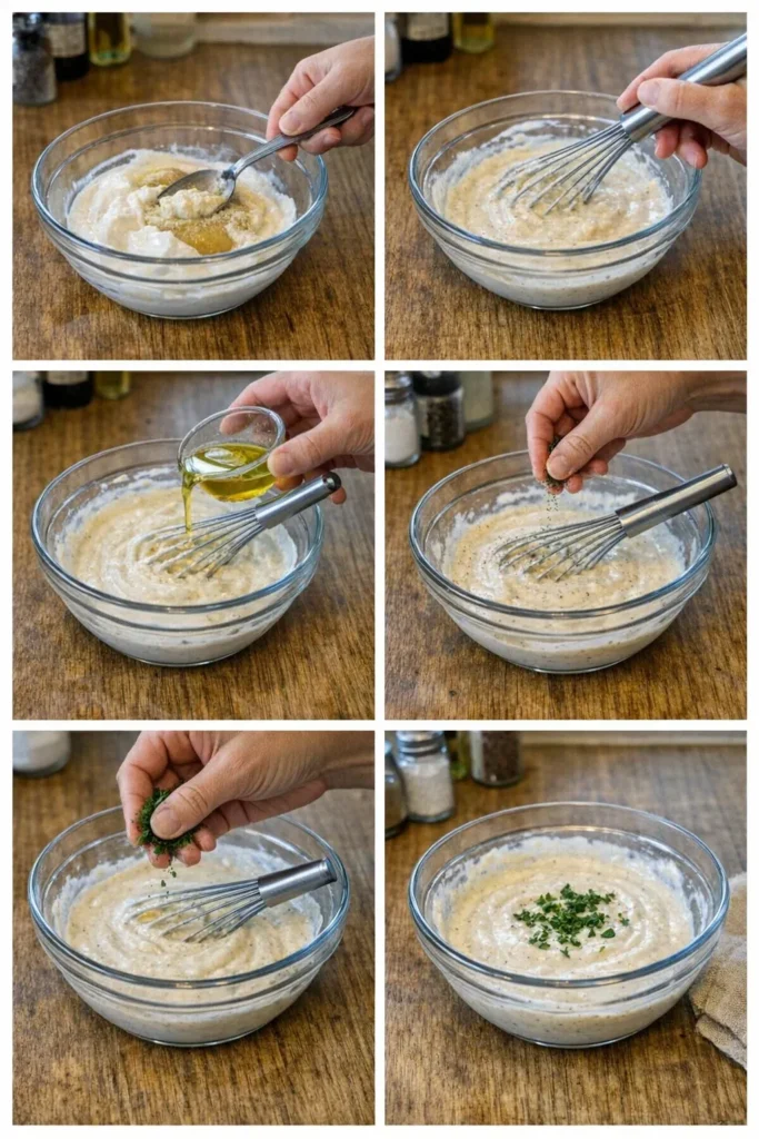 Healthy Greek Yogurt Caesar Dressing