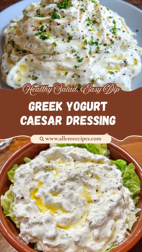 Healthy Greek Yogurt Caesar Dressing