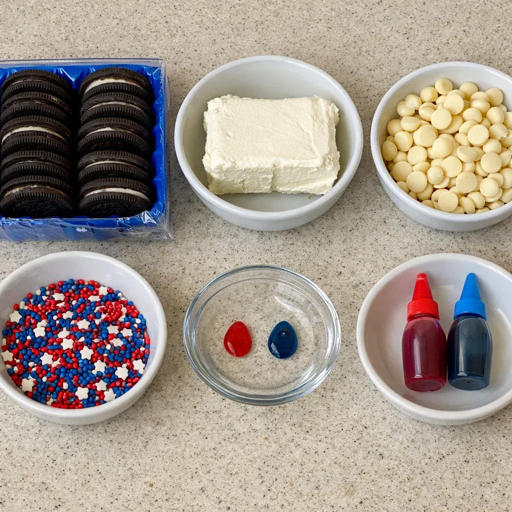 Patriotic Oreo Balls Recipe