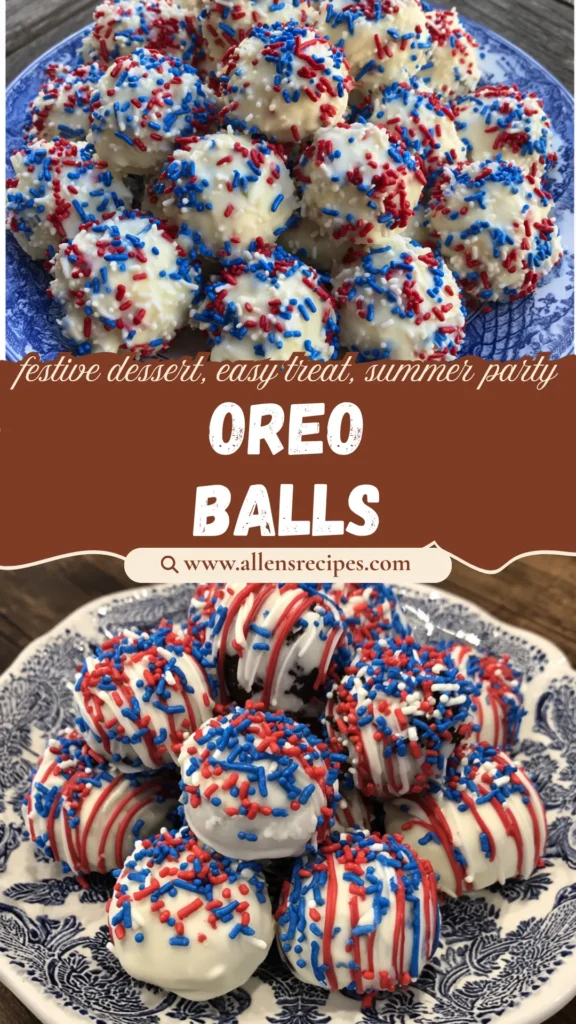 Patriotic Oreo Balls Recipe