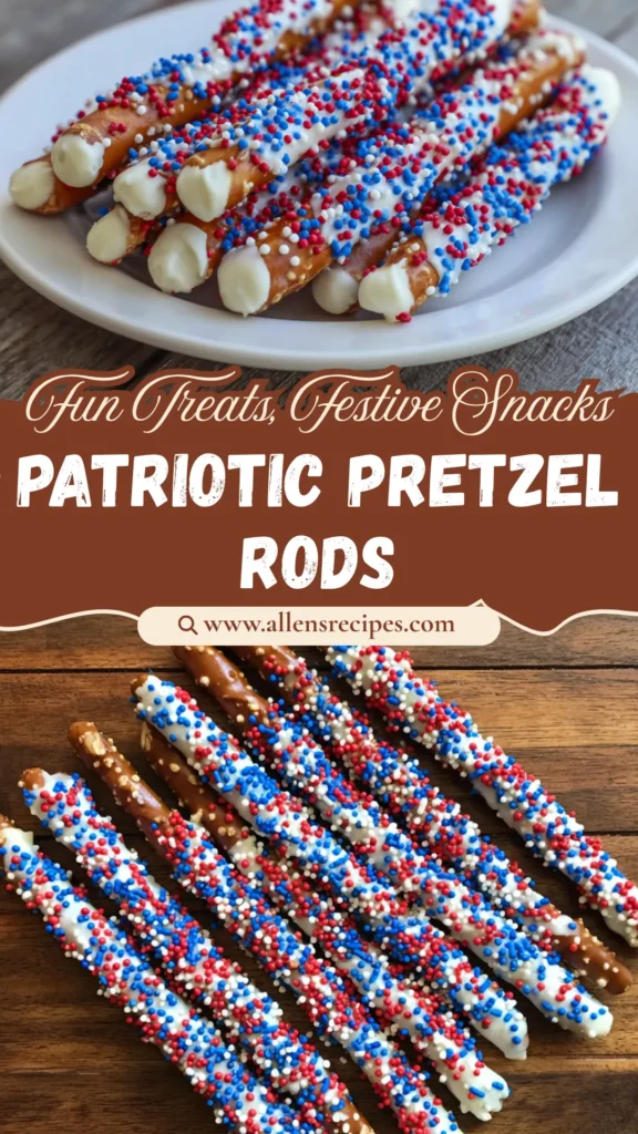 Patriotic Pretzel Rods