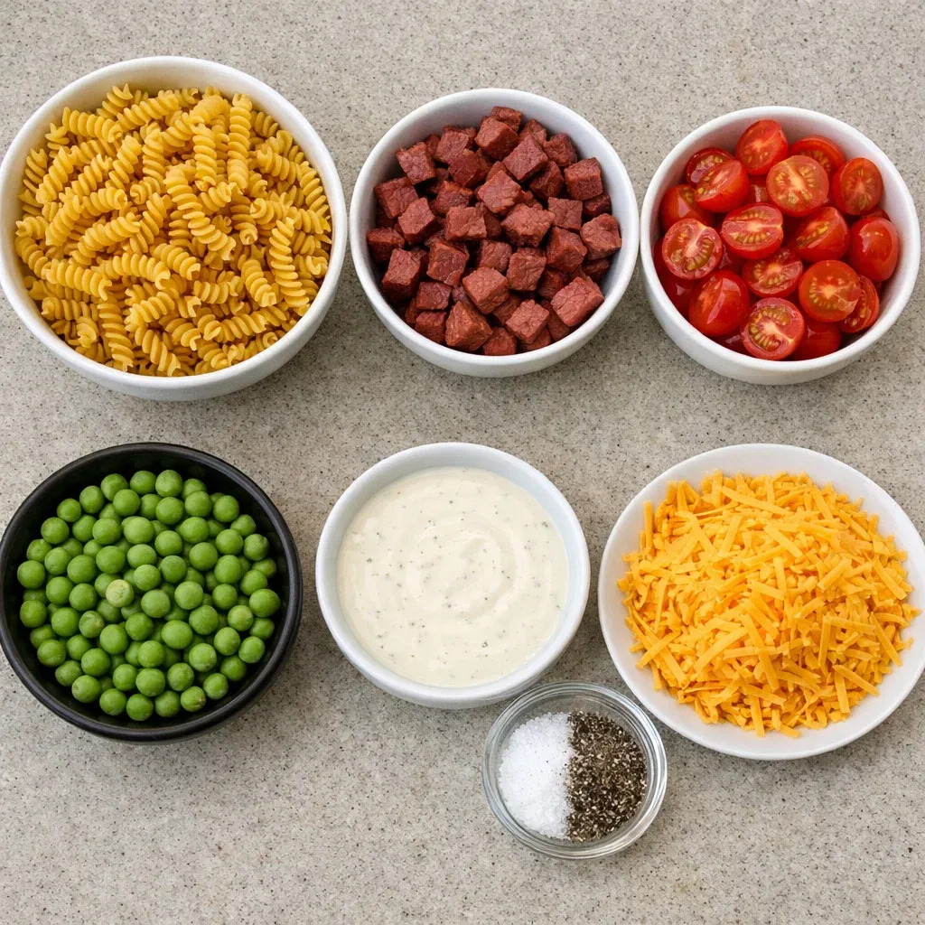 Smoked Beef Ranch Pasta Salad