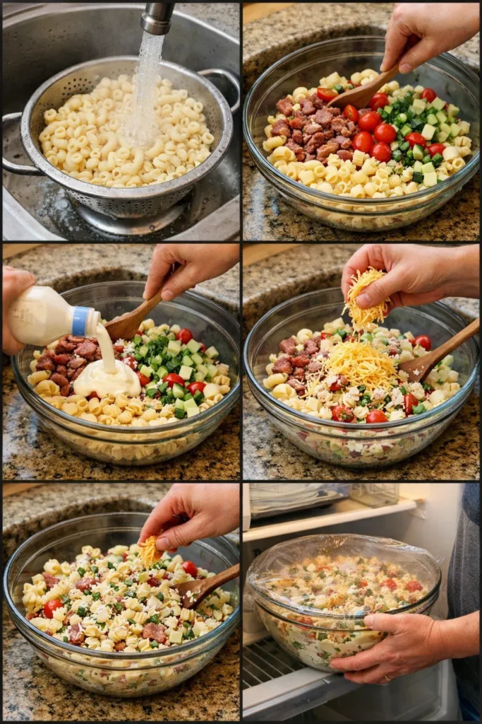 Smoked Beef Ranch Pasta Salad