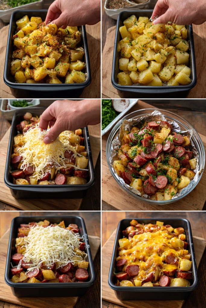 Cheesy Ranch Potato and Smoked Sausage